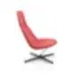 Raudonas Chic Lounge A10F krėslas iš šono