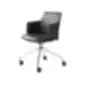 Melody Meeting biuro kėdė su juoda apdaila ir ratukais