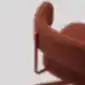 AMELIE DP TS kėdės išlenkto apmušto atlošo detalė