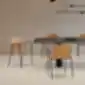 Dvi VARYA WOOD kėdės prie valgomojo stalo
