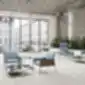 Profim Chic CS30 kvadratinis stalas moderniame lounge interjere