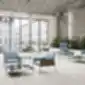 Profim Chic CS30 kvadratinis stalas moderniame lounge interjere